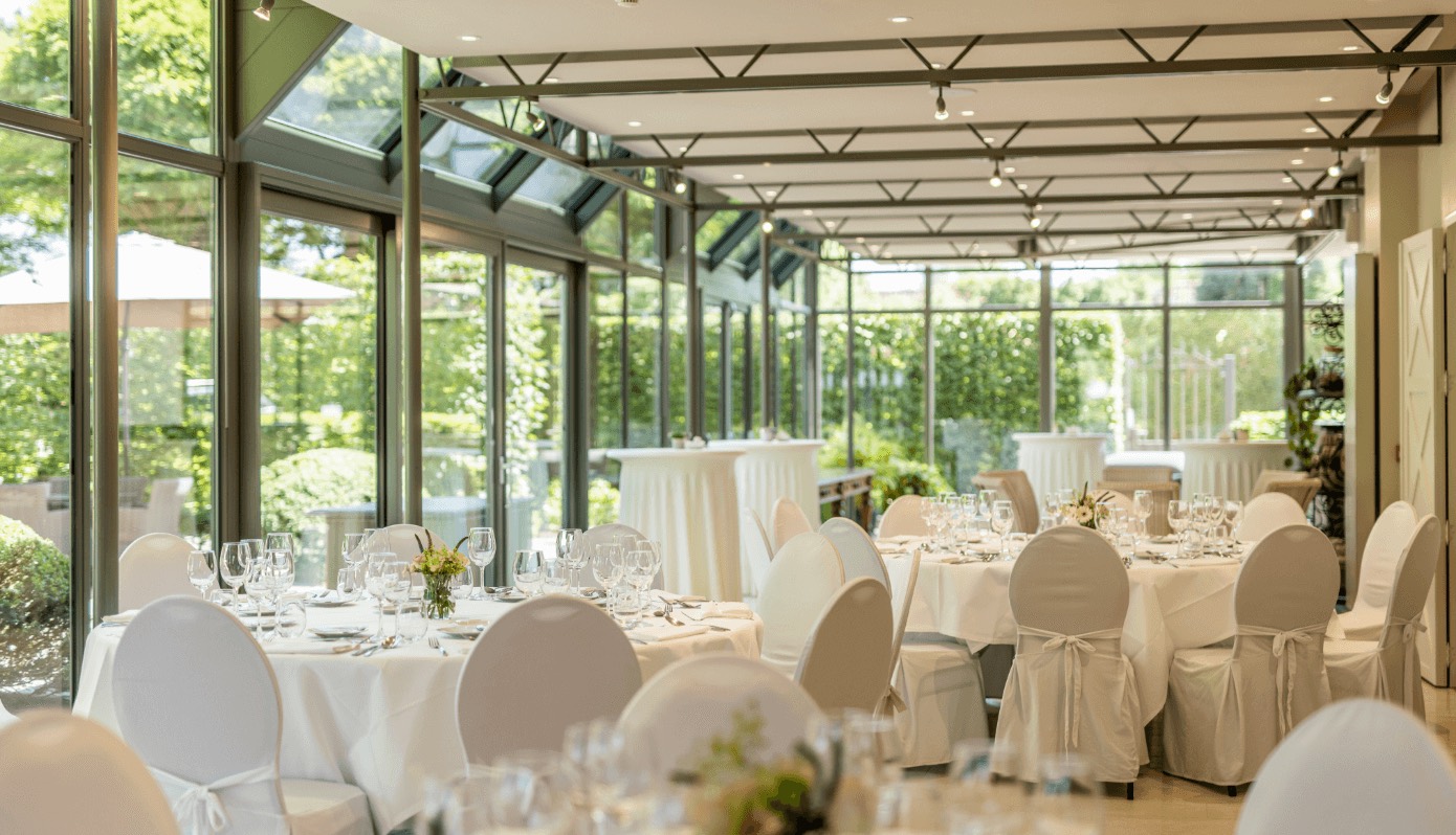 De Wintertuin, klaar voor de receptie
